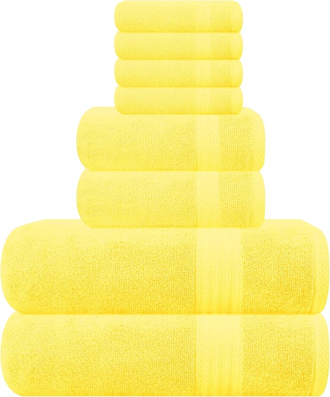 GLAMBURG Ultra Soft 8-Piece Towel Set by GLAMBURG