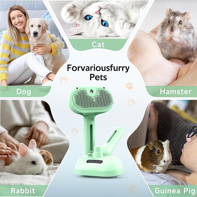 Pet Grooming Brush with Electronic Mist Spray - Image 7