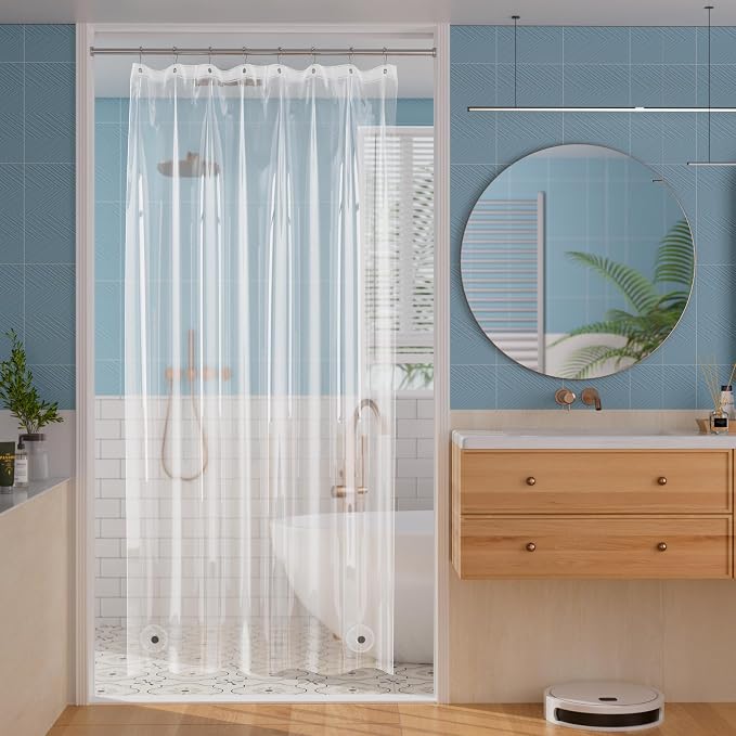 Titanker Stall Shower Curtain Liner 48x72, Waterproof Single Shower Liner by Titanker