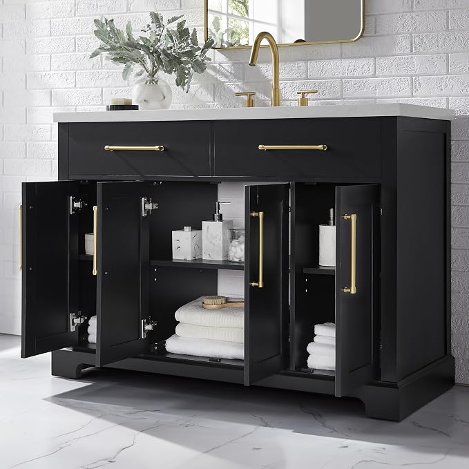 Clara Black 48-Inch Single Bathroom Vanity - Image 7