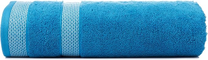 CASA COPENHAGEN Solitaire Mix 6 Pieces Towel Set- Grey Violet + Teal, 600 GSM - Image 5