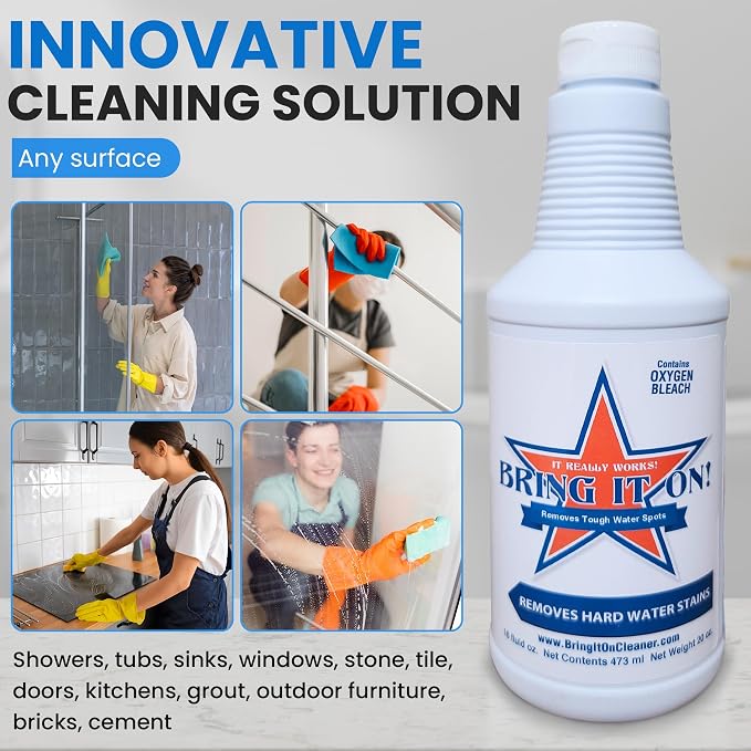 BRING IT ON! CLEANER 32 Ounce Bathroom Cleaning Set | Protect Shield Water - Image 5
