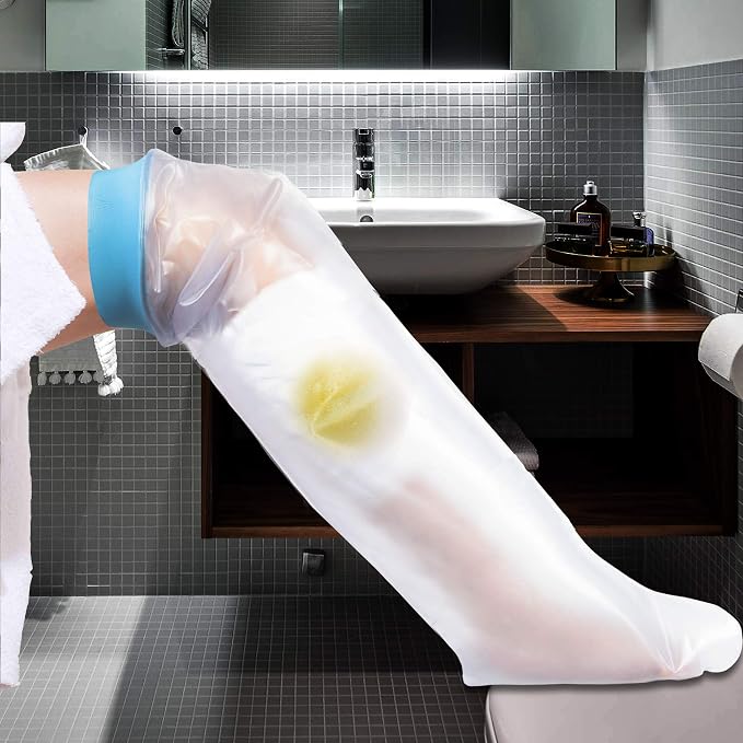 Asunby Cast Covers for Shower Leg Adult Waterproof full Leg Protector Shower - Image 7