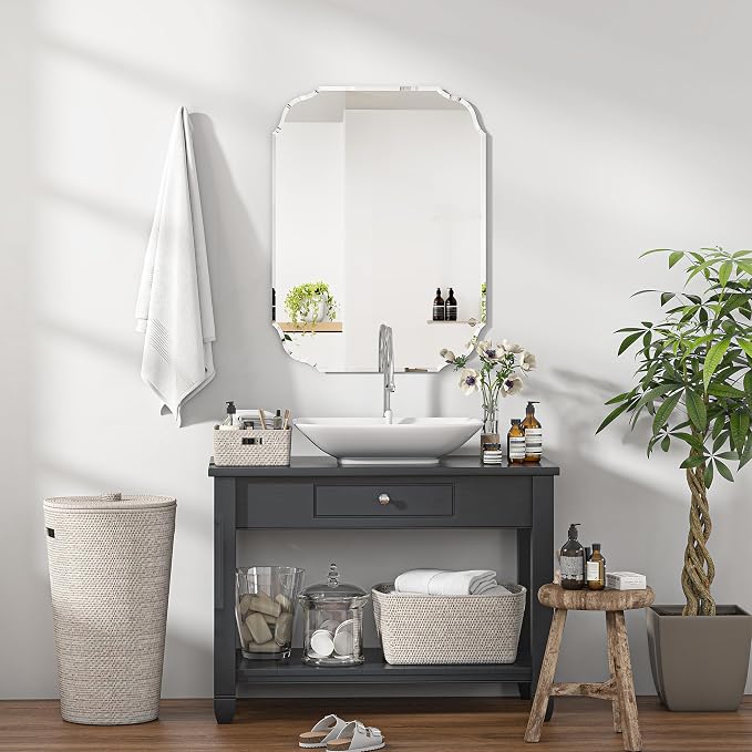 Silver Wall Mirror-Beveled Edge Frameless Mirror - Image 9