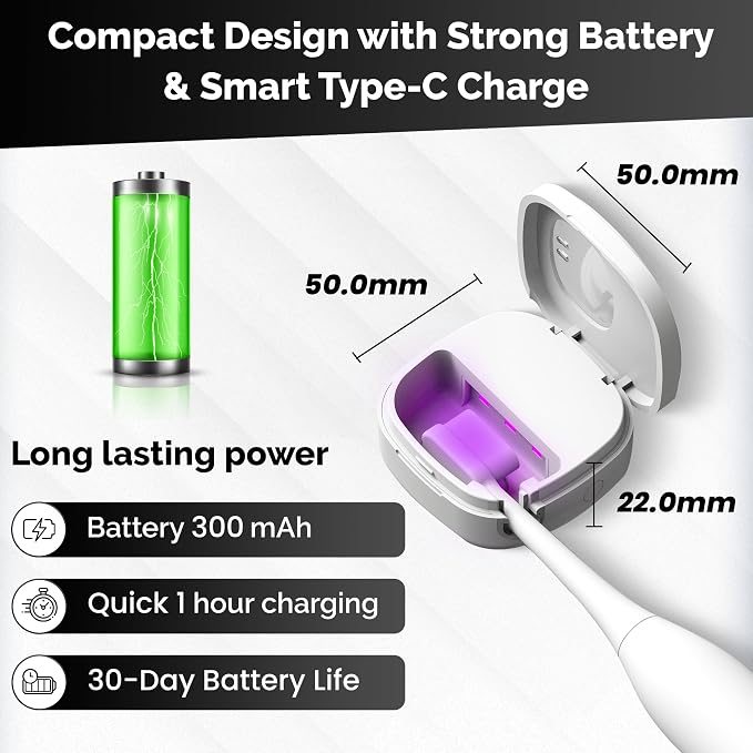 Portable UV Toothbrush Sanitizer Holder & Cleaner - Image 6