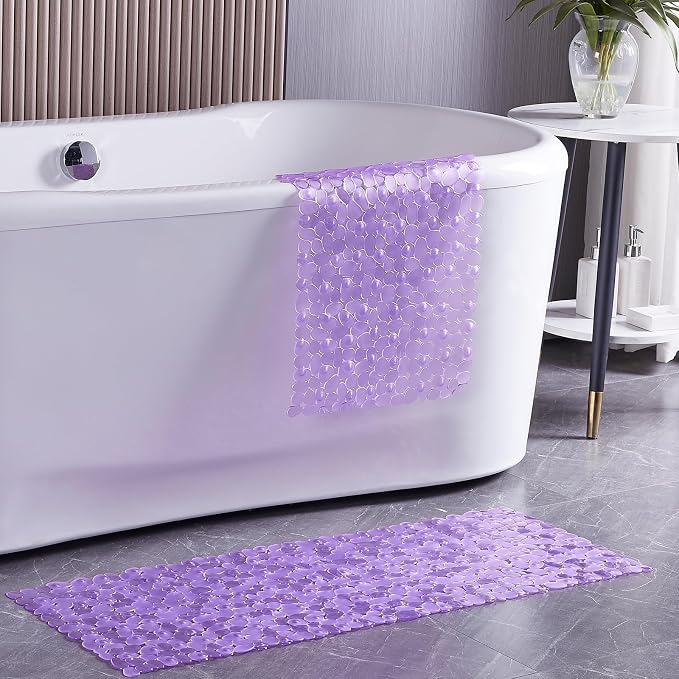 Bath Shower Mat Non Slip: Extra Large Pebble Bathtub mat - Image 3