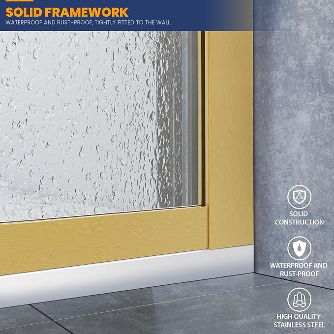 Glass Shower Panel, Simple Shower Door Panel - Image 3