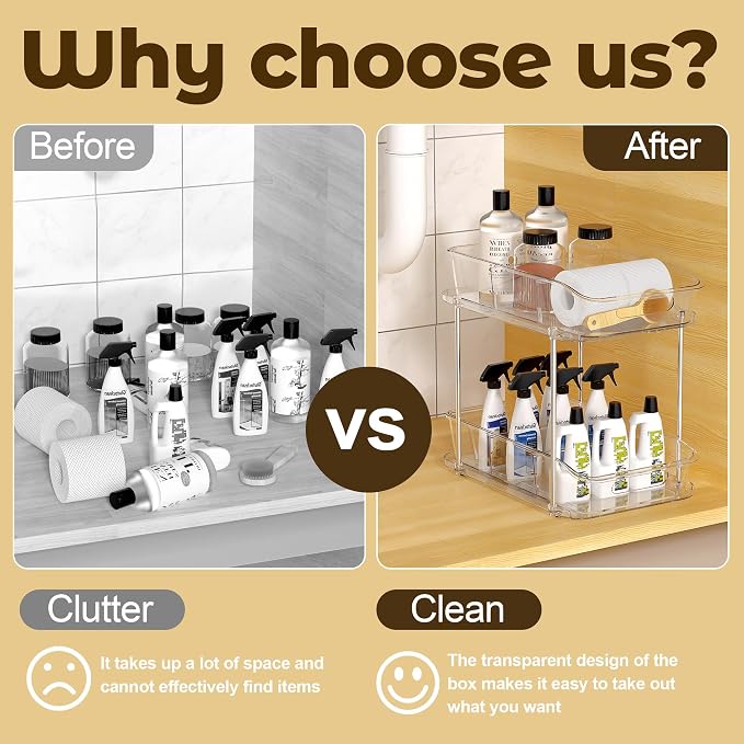 2 Tier Pull-Out Storage Organizer - Image 6