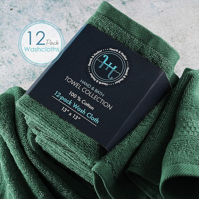 Hearth & Harbor Washcloths 12 Pack - Image 4