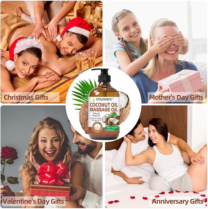 Coconut Oil Massage Oil for Massage Therapy- Relaxing Massage Oil, Carrier Oil - Image 7