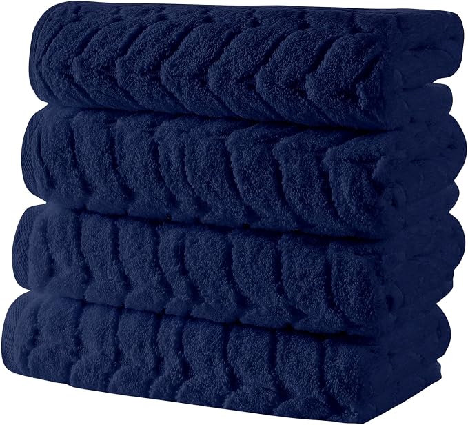 BAGNO MILANO Turkish Bath Towels, Soft Plush Jacquard Luxury Bath Towels by BagnoMilanoLuxurySoftness