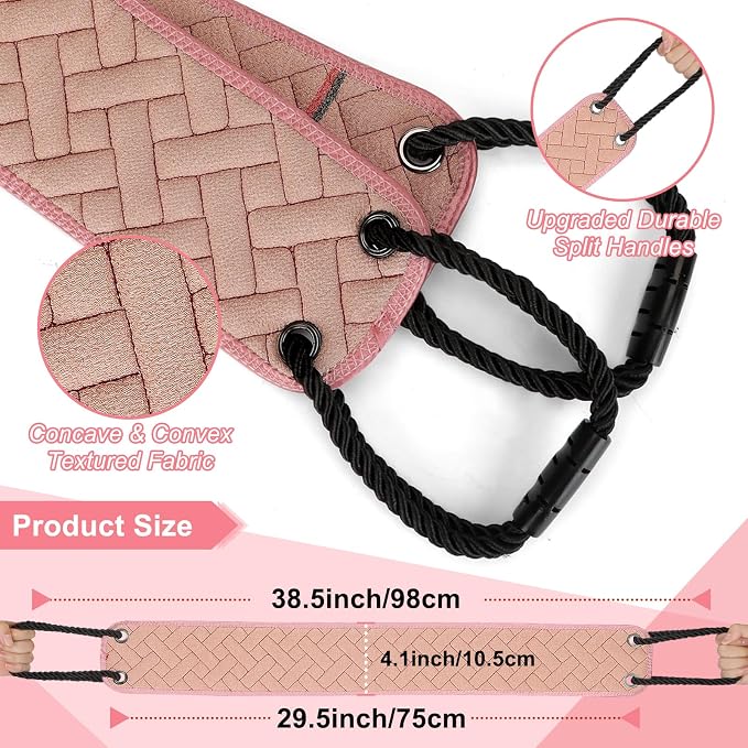 Exfoliating Back Scrubber with Upgraded Handles, 38.5 Inch Double-Sided Body - Image 2