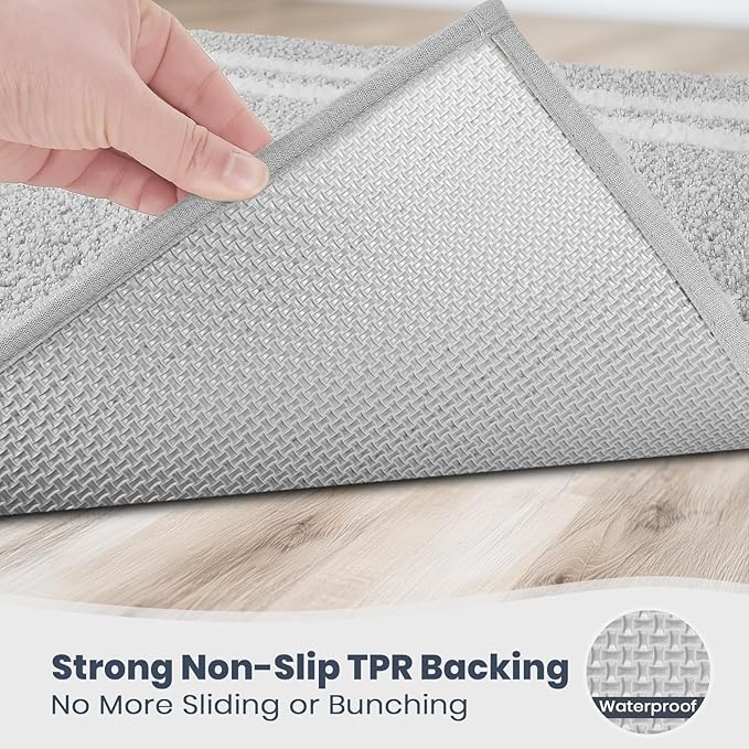 PURRUGS Bathroom Rug Non-Slip Machine Washable 24" x 36", Super Absorbent and - Image 4