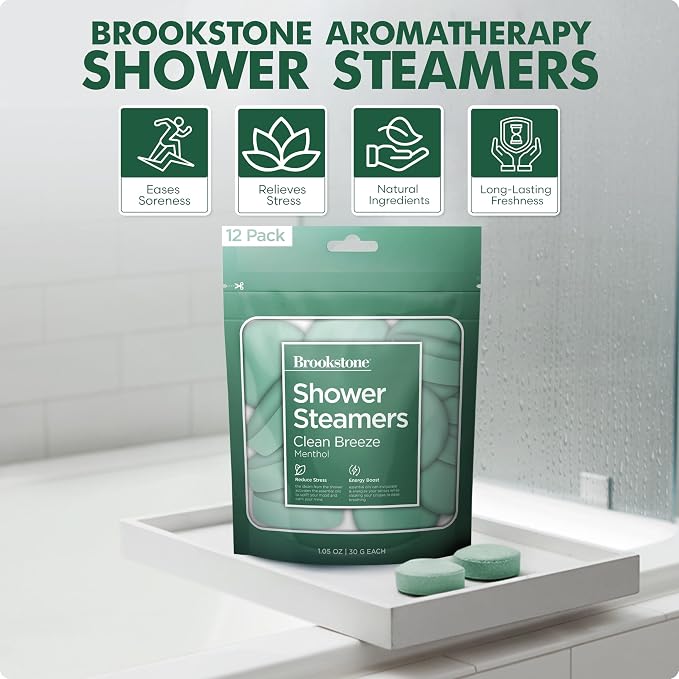 Brookstone Shower Steamers Aromatherapy 12 Tablets - Image 2
