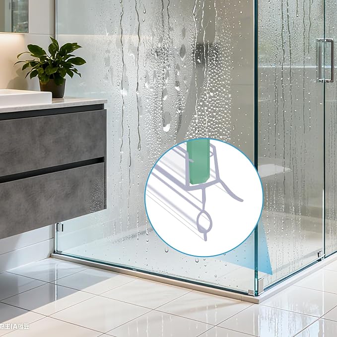 Frameless Shower Door Sweep Shower Door Bottom Seal - Image 5
