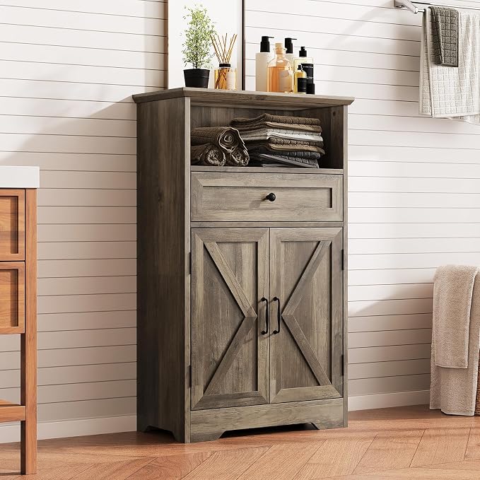 Floor Cabinet, Farmhouse Storage Cabinet by Viroformo