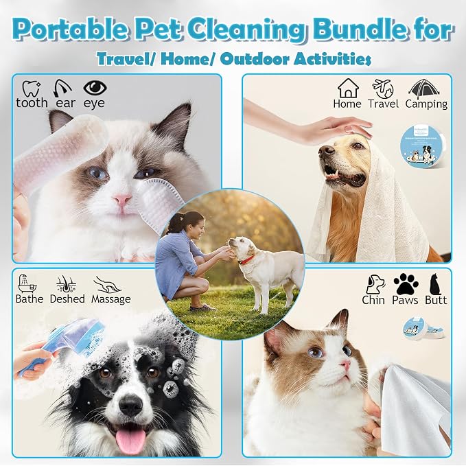 2025 New Dog Bath Brush with Built-in Shampoo Dispenser - Image 4