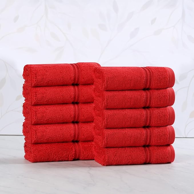 Superior Egyptian Cotton Face Towel/Washcloth Set, Small Towels by SUPERIOR