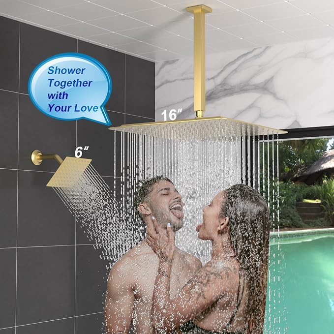 Enga Thermostatic Dual Head Shower System, Shower Faucet Set - Image 4