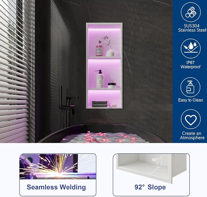 3-Tiers 12x30 Inch Wall Niche - Image 5