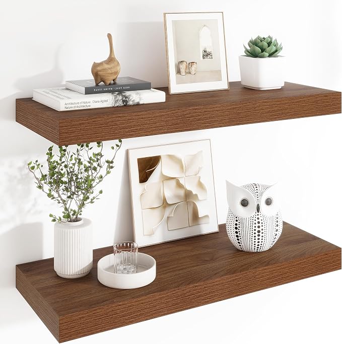 Heimlove 12" Deep Floating Shelves, 36 x 12 Inch Wall Mounted Long Floating - Image 7
