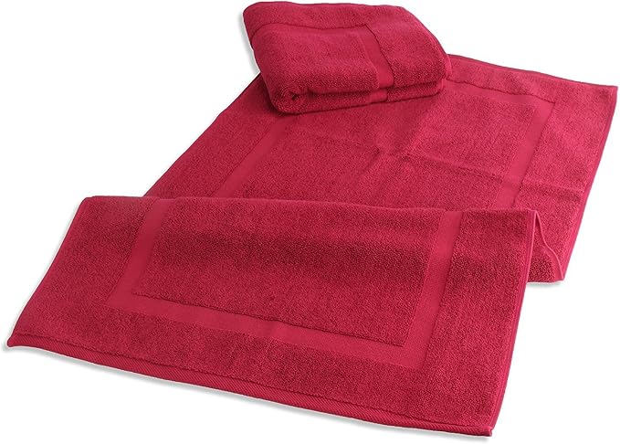 SALBAKOS 100% Turkish Cotton Bath Mat Set 2-Piece - Image 3