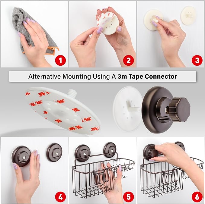 HASKO Shower Caddy Suction Cup - Image 3