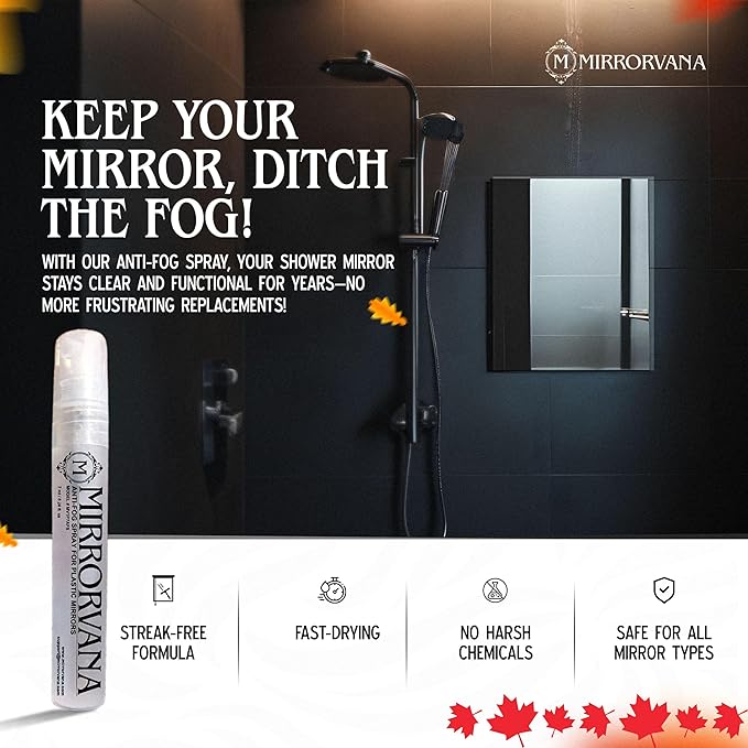 MIRRORVANA Anti Fog Spray for Shower Mirror - Image 4