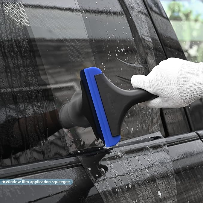 NEWISHTOOL Small Squeegee for Car Windows, Auto Glass, Super Flexible Silicone - Image 5