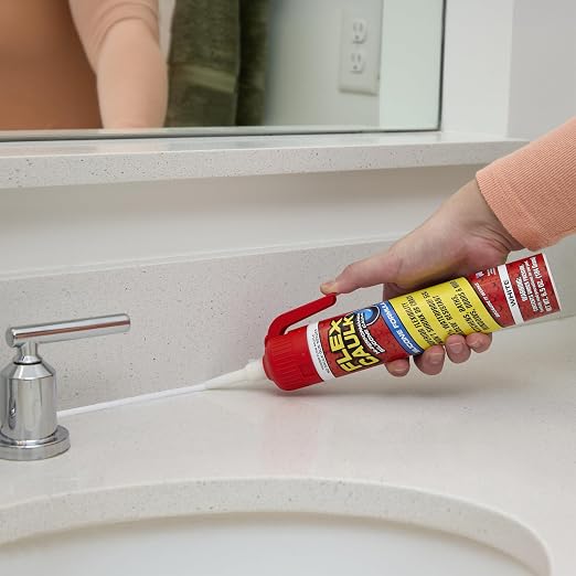 Flex Caulk, Waterproof & Weatherproof Sealant, Baseboards, 6.5 oz - Image 8