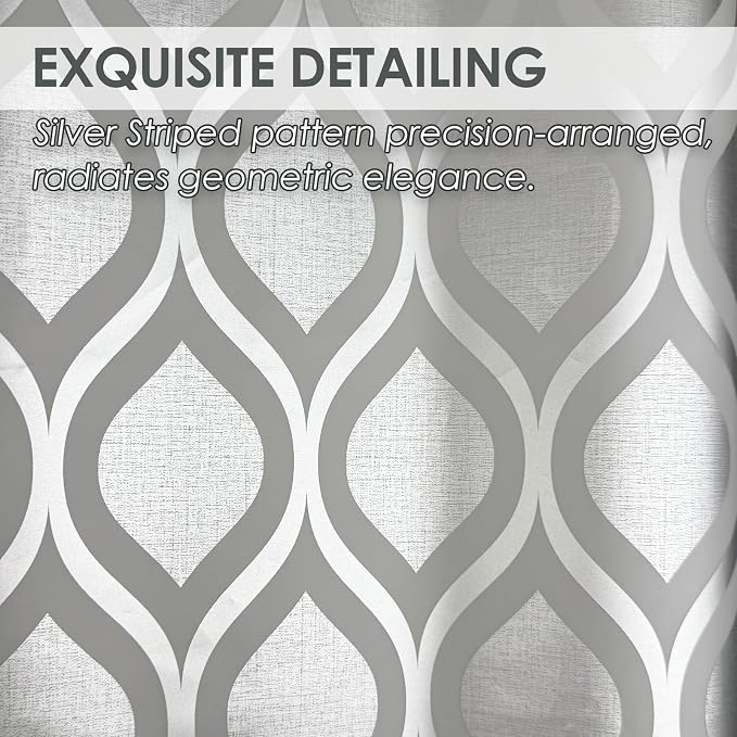 Plastic Shower Curtain Liner, Waterproof Printed PEVA Shower Curtain - Image 4