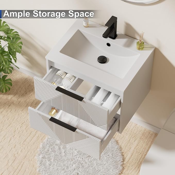 LUCKWIND 24" Floating Bathroom Vanity - Image 5