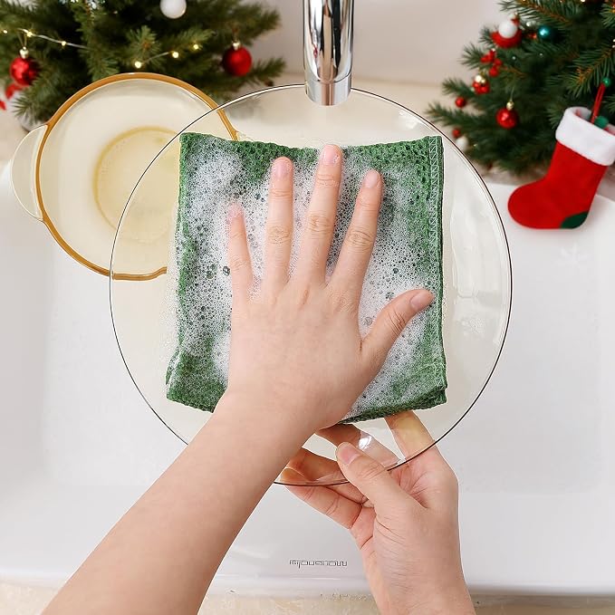 Homaxy 100% Cotton Waffle Weave Kitchen Dish Cloths, Ultra Soft Absorbent Quick - Image 4