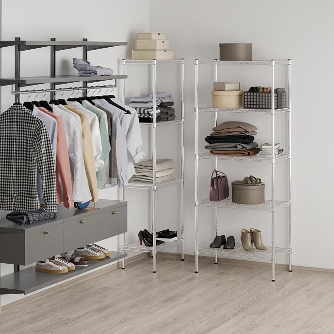 18" Deep x 30" Wide x 74" Height Wire Shelving Kit | 5-Tier | NSF Commercial - Image 7