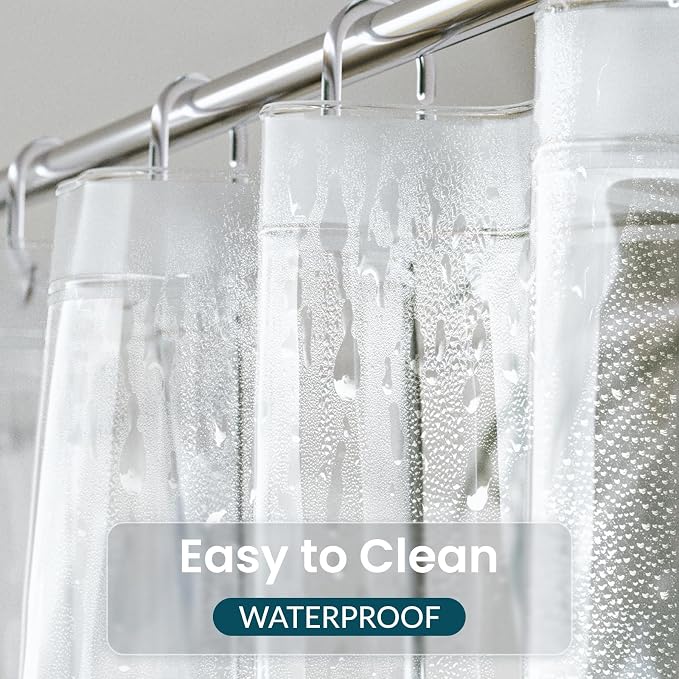 Titanker Extra Long Shower Curtain Liner 72x96 Clear Plastic Shower Liner - Image 5