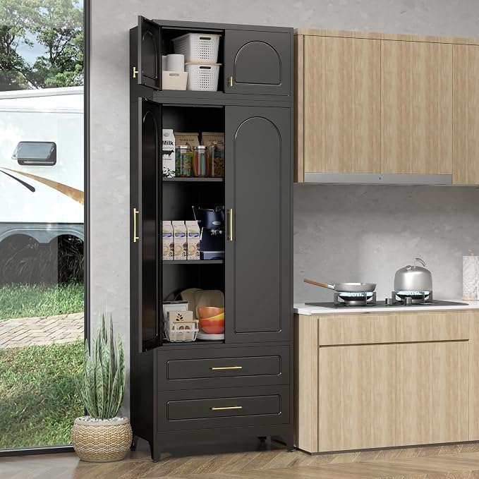 90" Pantry Kitchen Cabinet by For30YearsWehavespecializedinsteelfurniture