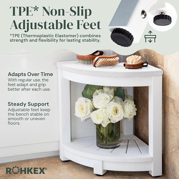 Waterproof Corner Shower Stool - Image 6