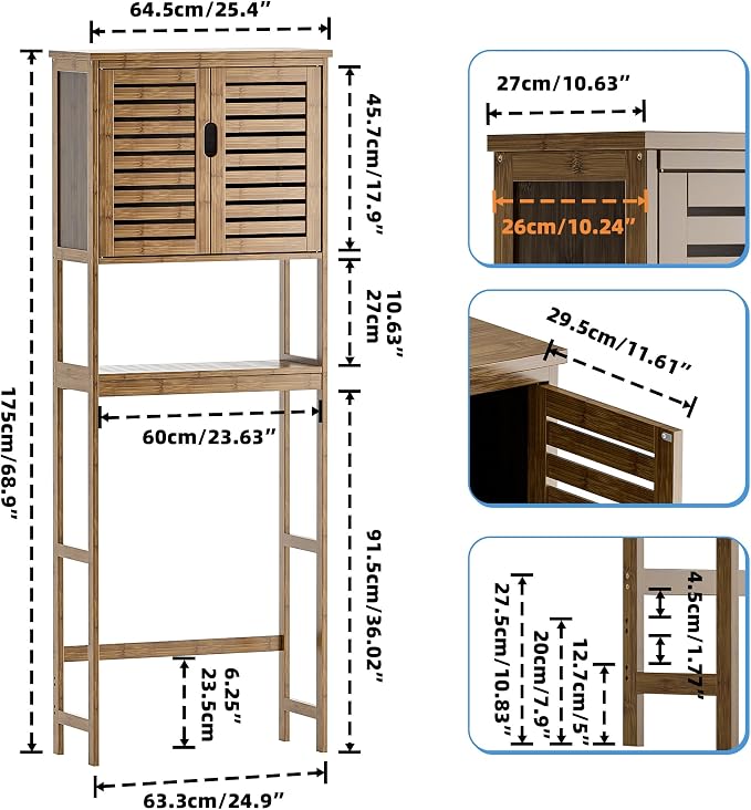 SMIBUY Bathroom Storage Shelf - Image 3