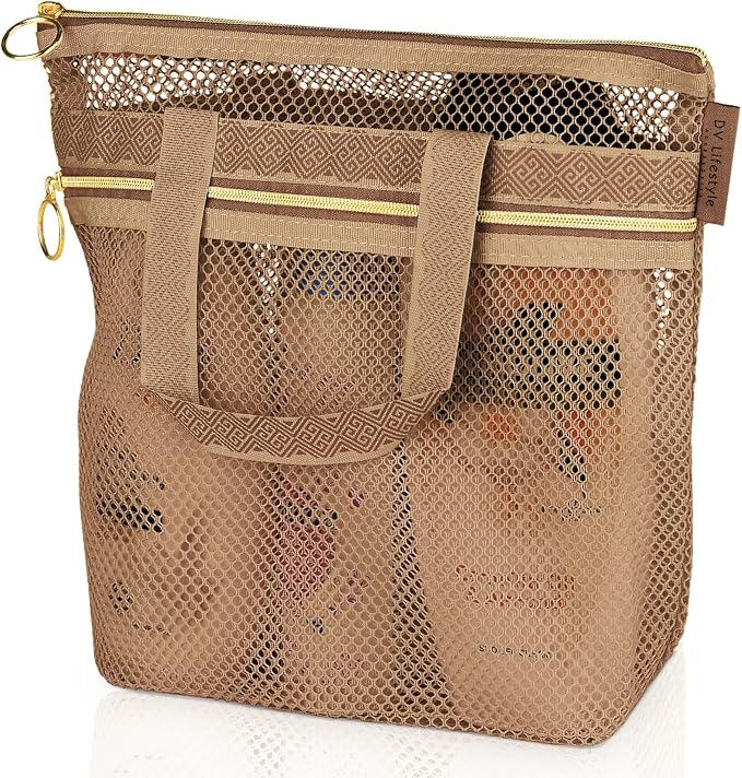 Mesh Shower Bag 10.2x9.9'' Quick-Dry Caddy by DVLifestyle