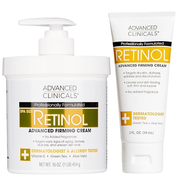 Advanced Clinicals Retinol Body Lotion & Face Moisturizer | Anti Aging Skin by AdvancedClinicals