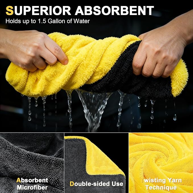 1400 GSM Car Drying Towels – Microfiber Towels - Image 3