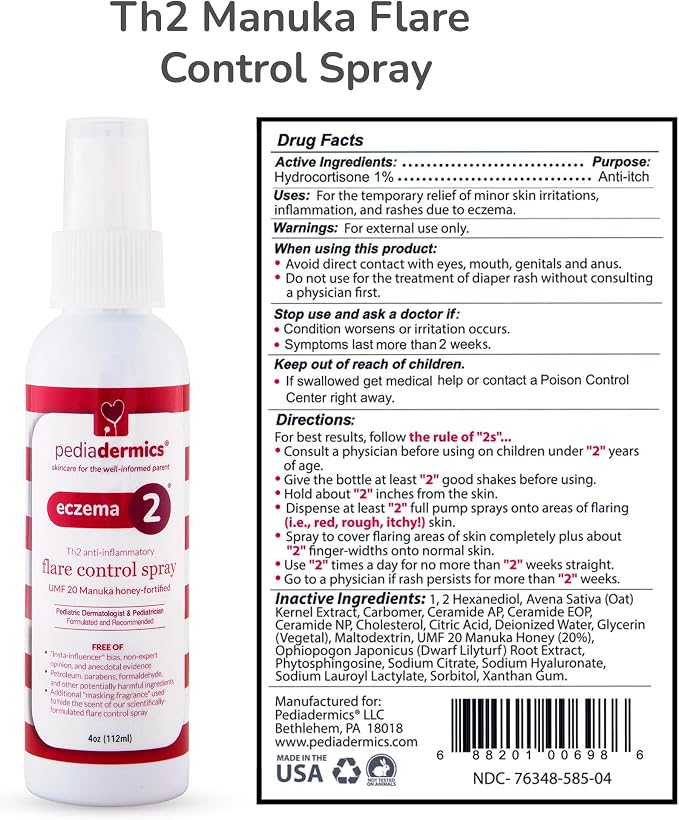 Eczema 2 Th2 Manuka Flare Control Spray, Eczema Treatment - Image 5