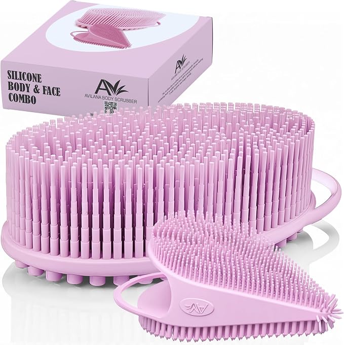 Body Face Scrubber Set Silicone by Avilana