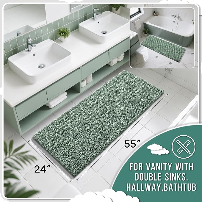 Yimobra Bathroom Runner Rug 55x24 Inch - Image 2