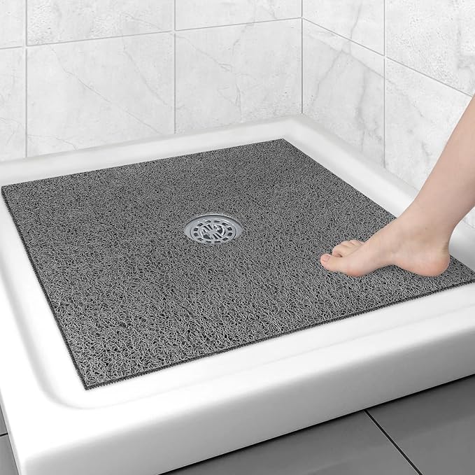 Square Shower Mat Non Slip: 27x27 Inch Extra Large Shower Floor Mat by Unknown