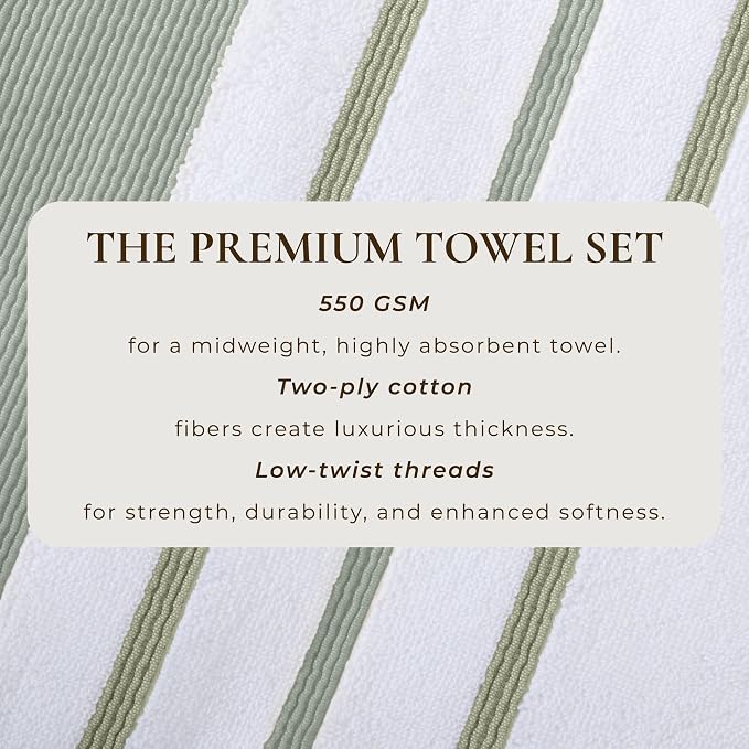 Great Bay Home Decorative Bath Towel Set - Image 4