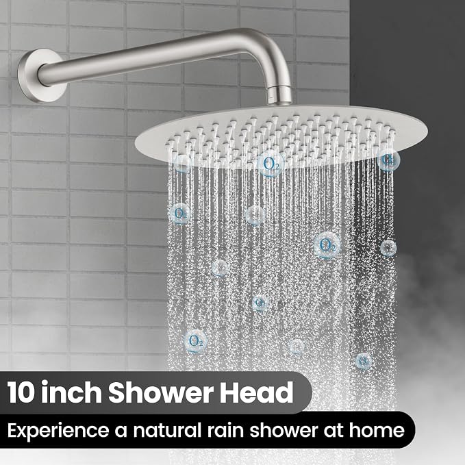 Airuida Shower Fixtures 2 Functions Shower Faucet Set Wall Mounted - Image 2