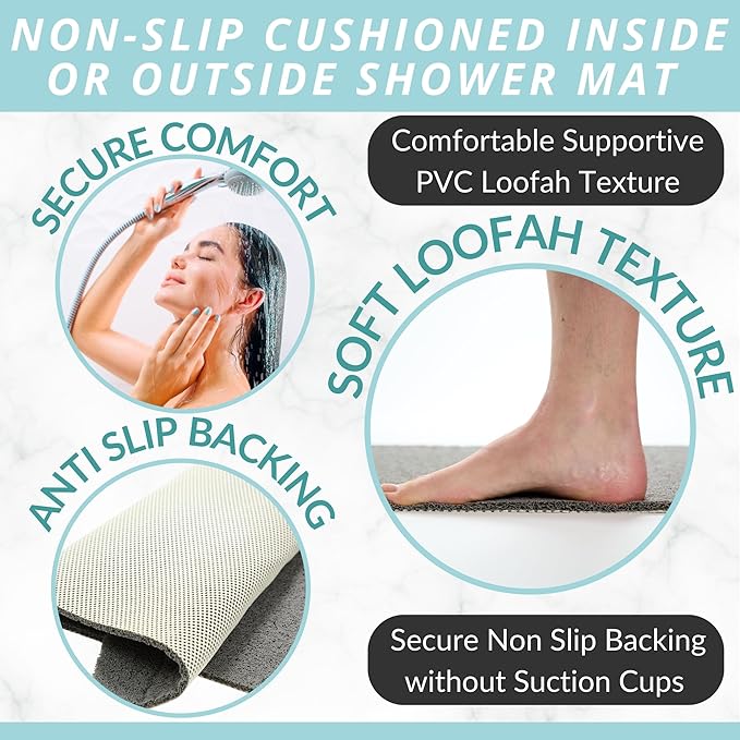 ENKOSI Loofah Square Shower Mat - Image 2