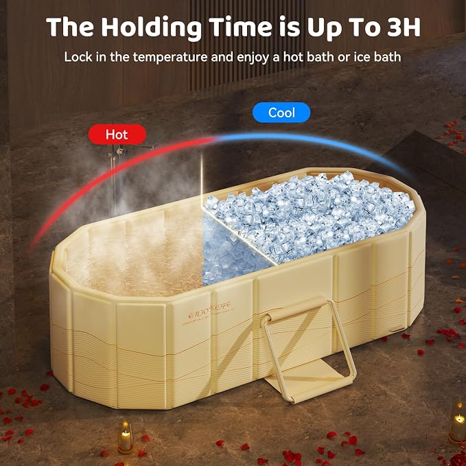 Portable Foldable Bathtub, Freestanding Bathtub No Installation, Bathroom SPA - Image 3