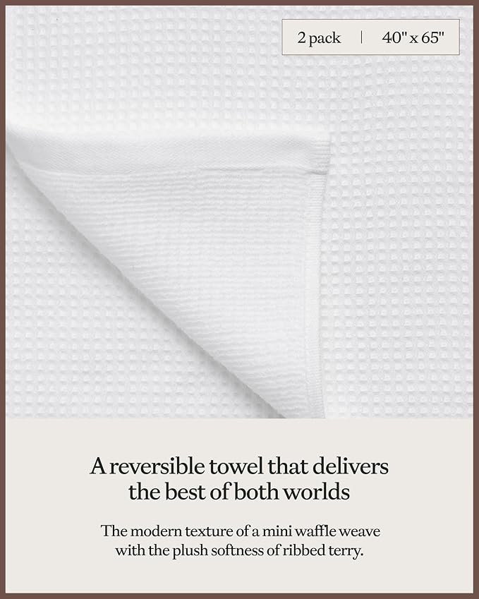 Cozy Earth Waffle Bath Sheets - Image 3